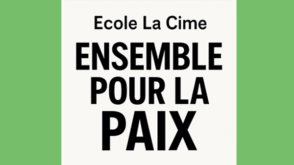 Panneau ensemble pour la paix